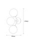 Modern 3-Light Sconce with Fuzzy Black Metal Body, E27 Compatible - 5