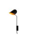 Black Metal Sconce with Tufts E27 Wall Lamp 12X35X73 cm Living Room Lighting - 4