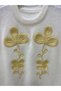Yellow Embroidery Detailed V-Neck Knitwear Sweater - 2