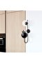 Stylish Glass Single Sconce with Fuzz Black Living Room Lighting E14 Compatible - 3