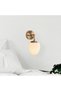 Antique Metal Glass Sconce E14 Compatible 12X16X28 cm Bedroom Wall Lighting - 3
