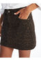 Özmarka New Season Slim Fit Leopard Pattern Mini Jean Skirt - 3