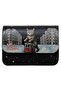 Women's Vegan Leather Black Handbag - Paws on Taksim Design