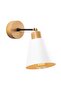 White Metal Sconce E27 Wall Lamp 14X25X25 cm Living Room Lighting