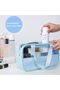 Swift 3-Piece Matte Translucent Toiletry Bag Set for Women and Men - 3