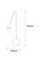 Rustic Single Pendant Lamp Chandelier with Metal Body, E27 Compatible for Entrance and Living Room - 5