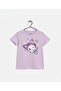 Children's Mix B Printed Cotton Crew Neck Lilac Tshirt - 2