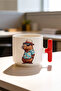 كوب سيراميك مطبوع من كابيبارا بتصميم Red T Handle مخصص للعطلات، سعة 250 مل - 3