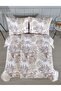 Ranforce Amazing Beige Single 100% Cotton Duvet Cover Set |   Without Sheets - 4