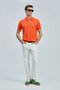 Laon Smart Men's Polo T-Shirt Orange - 5