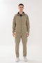 Regular Men's Hooded Light Khaki Sweatshirt