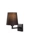 Black Metal Sconce Wall Lamp with Tufts E27 18X24X30 cm Living Room Lighting - 4