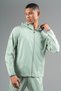 Regular Men's Hooded Water Green Tracksuit Top