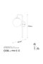 Stylish Antique Metal Sconce Wall Lamp E14 15X28X43 cm Bedroom and Living Room Lighting - 5