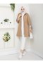 Trench Coat with Inner Detail Stripes K Hooded Elastic Waist Mde905010 - 3