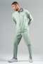 Regular Men's Hooded Water Green Tracksuit Top - 4