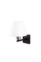 Stylish Tufted Black Metal Sconce E27 Wall Lamp 22X25X25 cm Living Room Bedroom