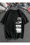 The Past Oversize Unisex Tshirt Black - 3