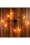 Black Metal Sconce with Tufts E27 Wall Lighting 140X140X15 cm Living Room Bedroom - 3