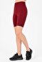 Biker Women's Burgundy Shorts - 8