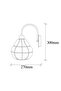 Copper Plated Metal Sconce E27 Wall Lighting 20X27X30 cm Living Room Kitchen - 6