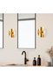 Cream Metal Sconce E27 Wall Lamp 17X13X30 cm Living Room and Bedroom Lighting - 4
