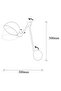 Stylish Antique Metal Sconce E14 Compatible 15X30X50 cm Bedroom Wall Lamp - 4