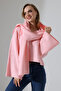 Women's Scarf V-Neck Soft Spanish Sleeve Knitwear Sweater - 2