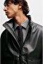Faux Leather Jacket with Overlapping Logo M5Yl10Wheh0 - 4