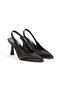 Pointed Toe Open Back (9 cm) Thin Painted Heel Women's Classic High-Heeled Shoe - 2