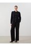 Lcwaikiki Classic Black Crew Neck Women's Knitwear Cardigan - 2