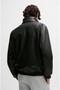 Faux Leather Jacket with Overlapping Logo M5Yl10Wheh0 - 3