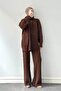 Knitted Hijab Set Bitter Brown - 4