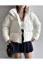Women's Crop Puffer Puffer Coat - 5