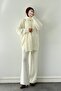 Knitted Hijab Set Cream