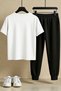 Unisex Milano Italia Design Printed T-Shirt - 2-Piece Tracksuit Set - 2