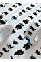 500PCS 500PCS Black Cat Sticker Rolls Funny Cartoon Cat Meme Cute Label Decals Crafts for Laptop Gui - 8