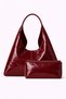 Gloss Hobo Patent Leather Shoulder Bag - 3
