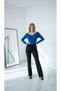 New Product Women's Cross Sandy Fabric Long Sleeve Blouse 134 - 4