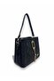 Gold Detailed 3 Compartment Shoulder and Crossbody Bag - 2