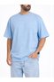 Men's Oversize Loose Cut T-shirt Plain Black White Colored Crew Neck Cotton Summer Plain Basic - 3