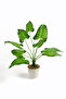 White Cobalt Ida Artificial Plant 9 Leaves Sira 40 cm Green - 3