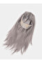 Platinum Grey Silver Color Long Party Wig Long False Wigs - 3