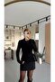 Premium Series Black Turtleneck Cotton Basic Blouse - 3