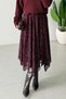 Tulle Detailed Asymmetrical Lined Long Skirt - 3