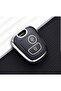 Peugeot 206 307 Citroen C3 Key Case Cover Black Silver