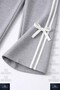 Bow-Tie Striped Crew Neck Ribbon Girls' Tracksuit Set Studio - 5