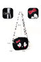 Black Shk285 Plush Fabric, Embroidered, Zippered Single Compartment Girl's Bag - 4