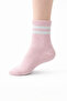 4-Piece Cotton Girls' Daily Socks Set – Modern Striped Pattern, Comfortable and High Quality - 2