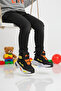 Black Cırlı Non-Slip Cold-Resistant Boys' Boots with Fur Inside 2087 P